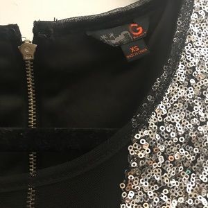 Dress- silver sequins. Short size 0